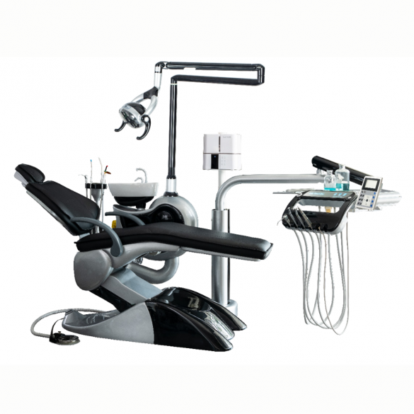 M2+ luxury black floor disinfection dental chair
