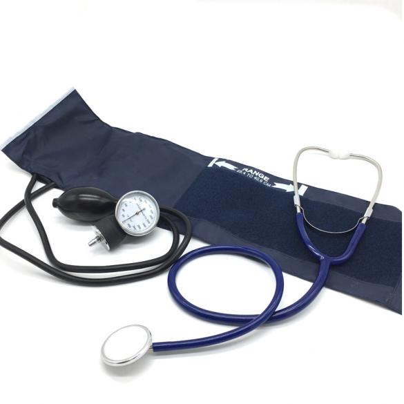  Arm Aneroid Sphygmomanometer Palm Type with stethoscope