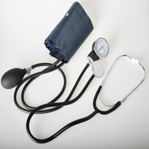  Arm Aneroid Sphygmomanometer Palm Type with stethoscope