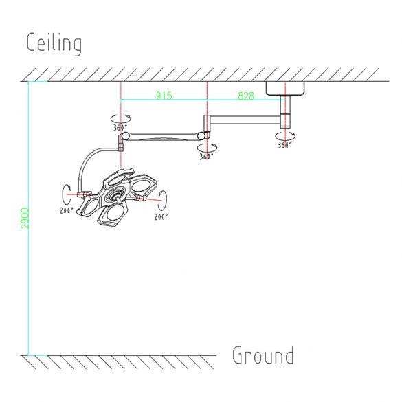 YD02-LED4 Operating Lamp 