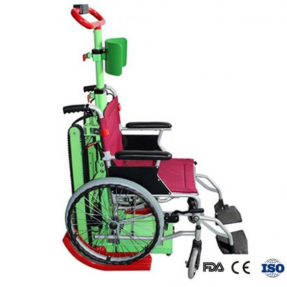 Battery Powered Stair-Climbing Wheelchair Holder