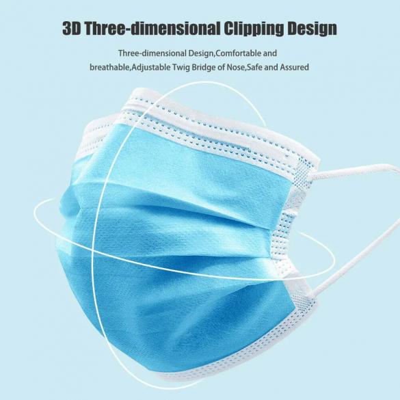 Disposable 3ply Protective Face Mask