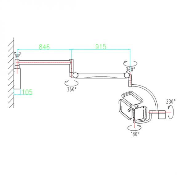 HF-L3W LED Operating Lamp