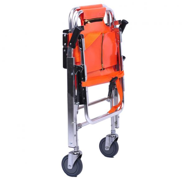 Ambulance Material Folding Stair Chair Stretcher with PVC Mattress