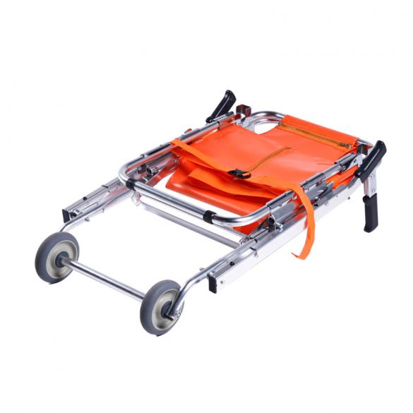 Ambulance Material Folding Stair Chair Stretcher with PVC Mattress