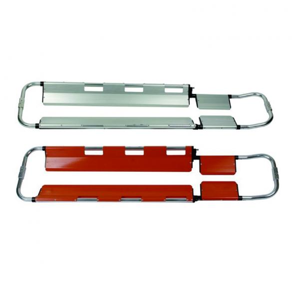 Aluminum alloy Scoop Stretcher can be foldaway with safety stretcher belt