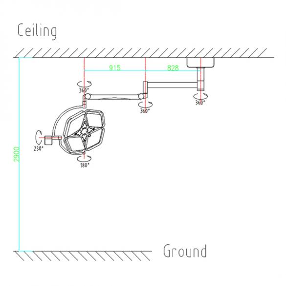 HF-L4C LED Operating Lamp